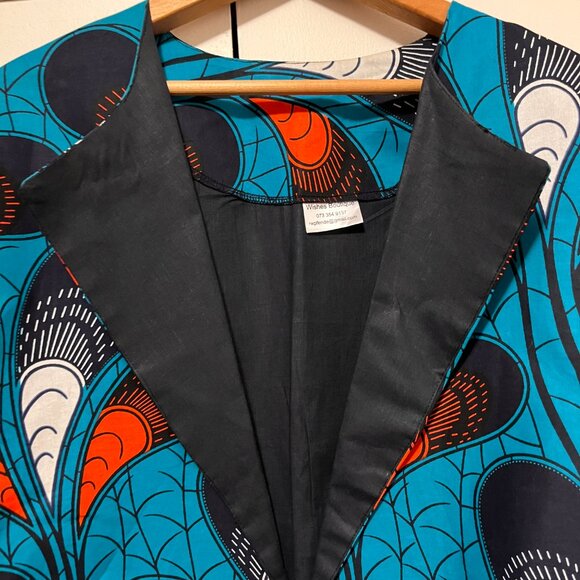 Cotton blazer, African print - Picture 2 of 4